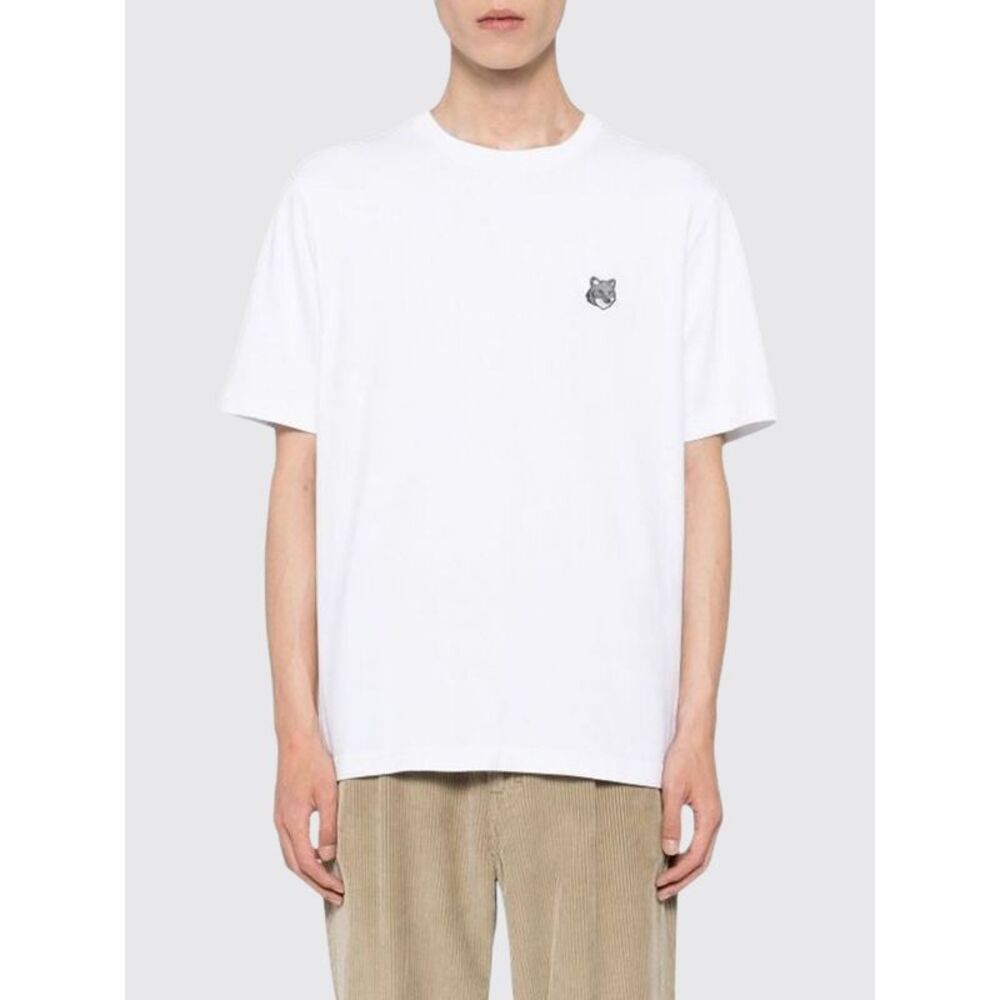 Maison Kitsune Men Maison Kitsune Chillax Fox Logo Patch Cotton T-Shirt